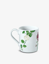 Avarua leaf-print porcelain mug 300ml