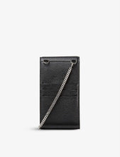 Madeline logo-print leather phone case