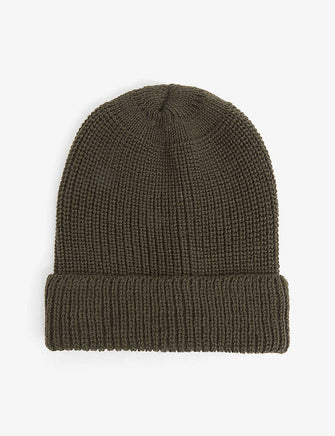 Porter ribbed wool beanie hat