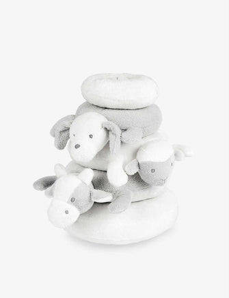 Farmyard animal plush stacking toy 21cm