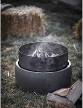 Lyneham clayfibre and coated-steel fire pit 54.5cm