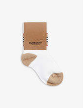 Heritage check stretch cotton-blend socks