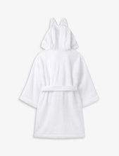 Bunny ears hooded cotton robe 0-12 months