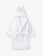 Bunny ears hooded cotton robe 0-12 months