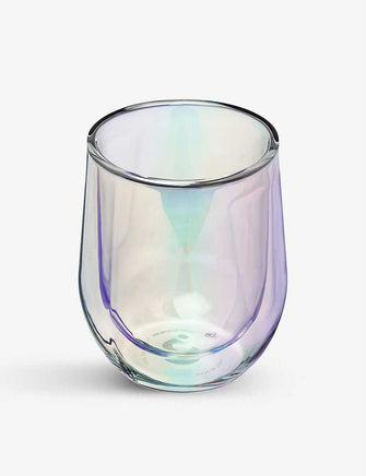 Prism Edition double walled stemless wine glasses set of two