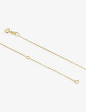 Trace Chain 23.5ct yellow gold-plated sterling silver necklace