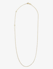 Trace Chain 23.5ct yellow gold-plated sterling silver necklace