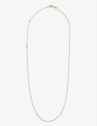 Trace Chain 23.5ct yellow gold-plated sterling silver necklace