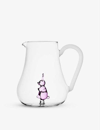 Animal Farm printed glass pitcher 20cm