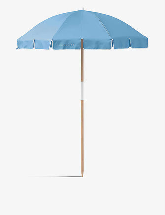 Classic logo-print woven beach umbrella 155cm