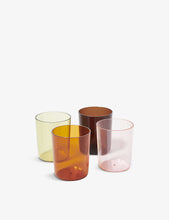 Poolside tinted highball glasses set of four