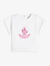 Logo-print short-sleeved stretch-cotton T-shirt 3-36 months