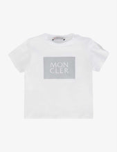 Logo box stretch-cotton T-shirt 3 months-3 years