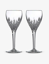 Highclere crystal wine glasses set of two