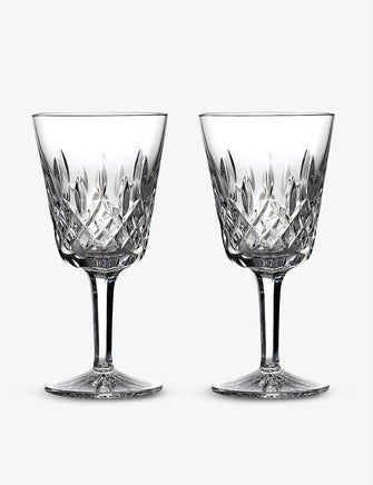 Lismore crystal glasses set of two