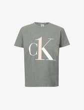 Logo-print round-neck stretch-cotton T-shirt