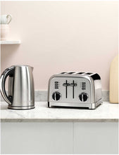 Signature four-slot stainless-steel toaster