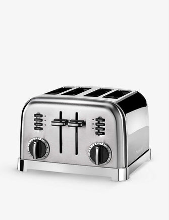 Signature four-slot stainless-steel toaster