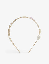 Jazzy heart woven double headband