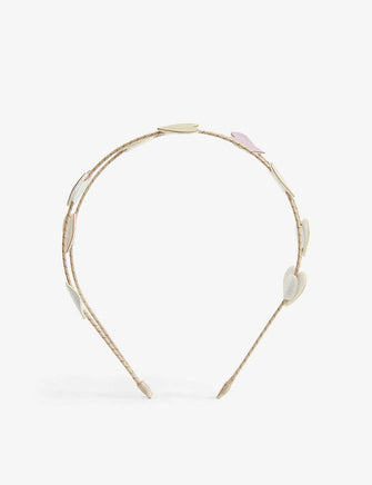 Jazzy heart woven double headband