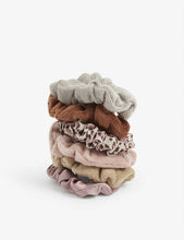 Leopard mini scrunchies pack of eight