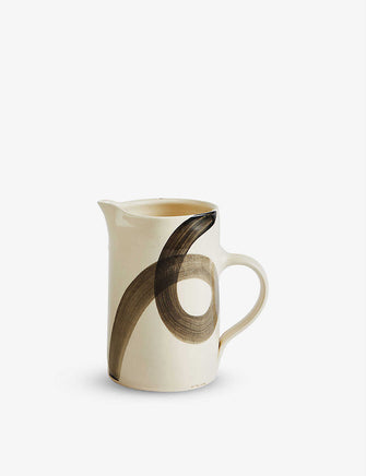 Soho Home x Wonki Ware graphic-print stoneware ceramic jug 17cm