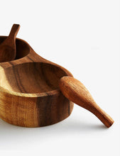 Gava acacia-wood salt cellar 14.4cm