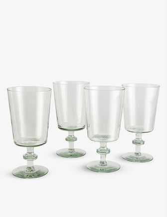 Avenell recycled-glass red wine glasses set of four