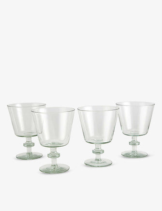 Avenell recycled-glass water glasses set of four