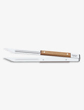 BBQ stainless-steel and wooden tool set of three