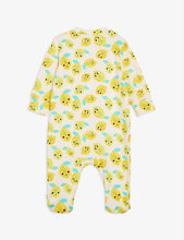 Mark lemon-print organic-cotton sleepsuit 0-18 months