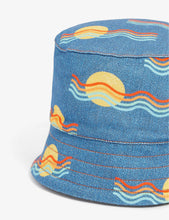 Bestival organic-cotton denim bucket hat