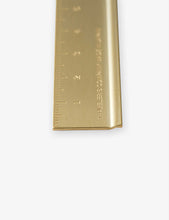 Logo-engraved solid-brass ruler 15cm