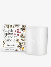 Black Spice & Cedar scented candle 220g