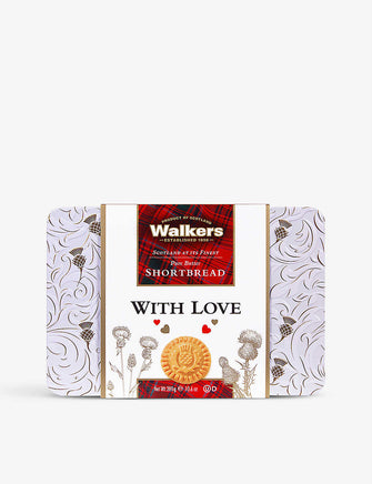 With Love pure butter shortbread tin 300g