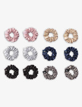 Classic silk scrunchies pack of 12