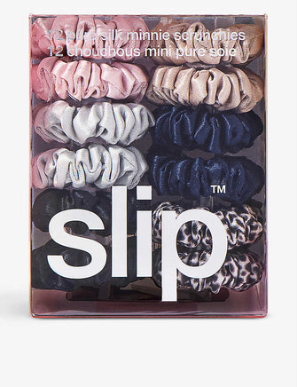 Classic silk scrunchies pack of 12