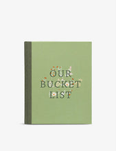 Bucket List floral-print paper journal 26cm x 21cm