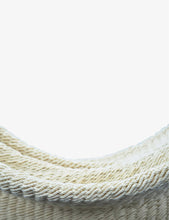 Tassel-embellished organic-cotton and wood hammock 395cm