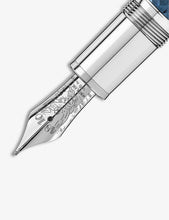 Meisterstück Glacier Solitaire platinum-plated metal and resin fountain pen