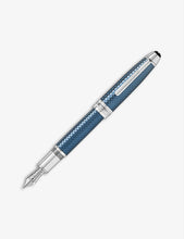 Meisterstück Glacier Solitaire platinum-plated metal and resin fountain pen