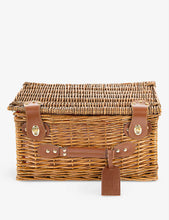 Heritage Hamper two-person wicker picnic basket and cutlery set