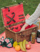 Heritage Hamper two-person wicker picnic basket and cutlery set