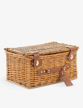 Heritage Hamper two-person wicker picnic basket and cutlery set