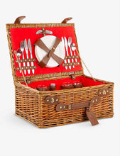 Heritage Hamper four-person wicker picnic basket and cutlery set