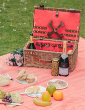 Heritage Hamper four-person wicker picnic basket and cutlery set