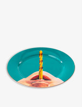 Seletti wears TOILETPAPER graphic porcelain plate 27cm