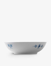 Blue Fluted Lace porcelain bowl 21cm