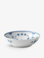 Blue Fluted Lace porcelain bowl 21cm