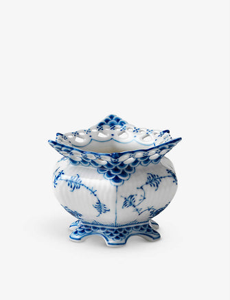 Blue Fluted Full Lace porcelain sugar bowl 140ml